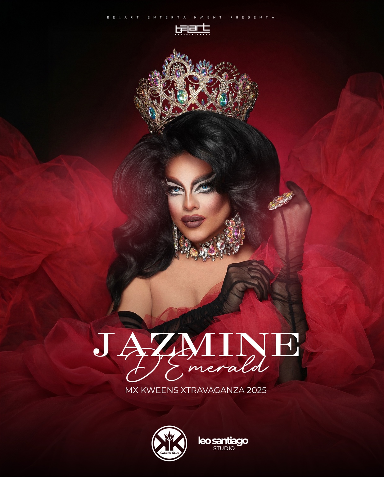 Jazmine D’Emerald en el Cuadro de Reinas, Mx Kweens Xtravaganza 2025