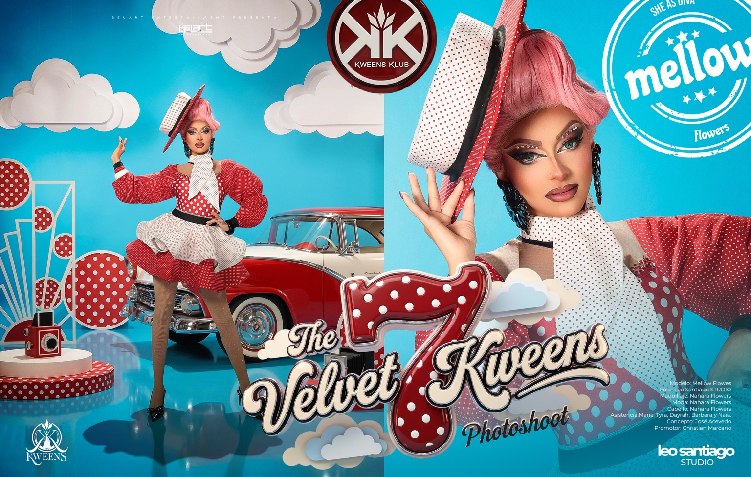Mellow Flowers en The Velvet Kweens photoshoot