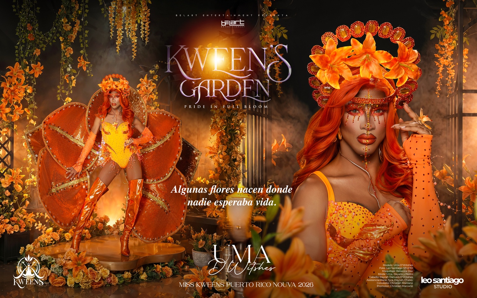 Uma D’Witshes en Kweens Garden photoshoot