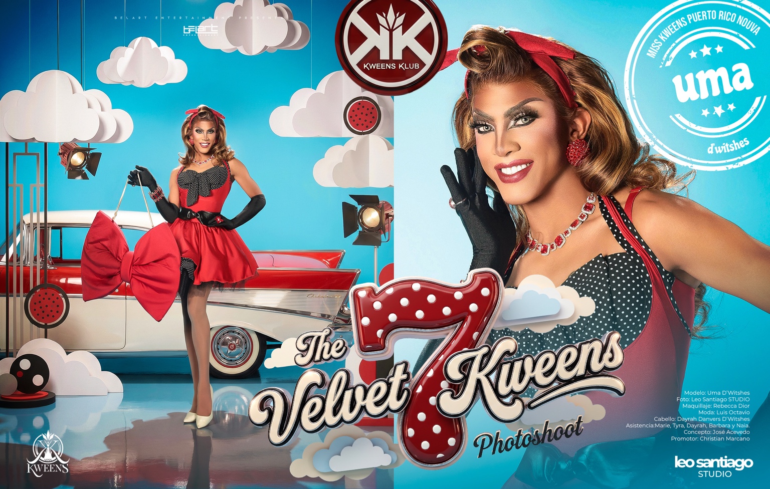 Uma D’Witshes en The Velvet Kweens photoshoot