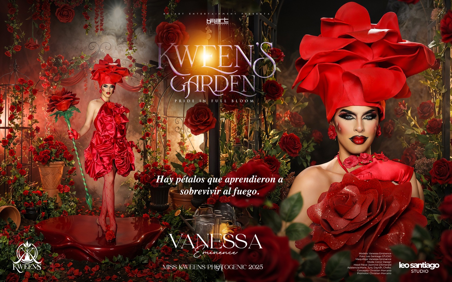 Vanessa Eminence en Kweens Garden photoshoot