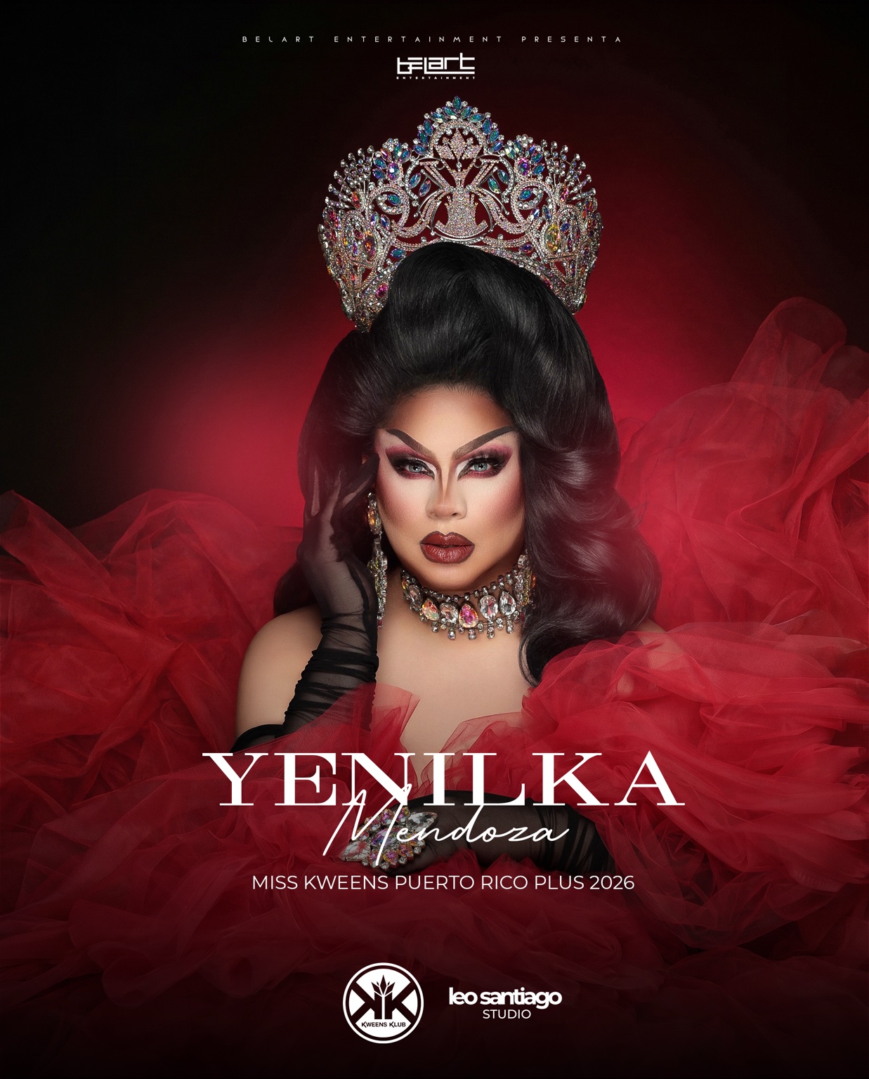 Yenilka Mendoza en el Cuadro de Reinas, Miss Kweens Puerto Rico Plus 2026